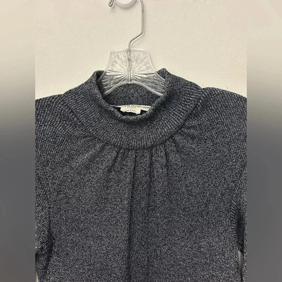 Golden Goose Venezia Pullover blouse Shimmery Blue Turtleneck Sz S Party - Picture 4 of 16